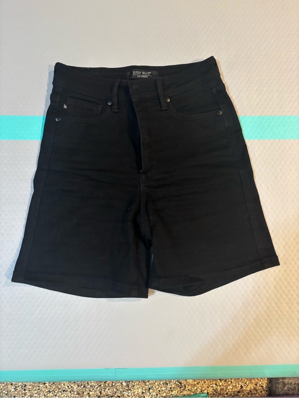 Judy Blue woman’s Black Denim Shorts - Classic Five-Pocket Style